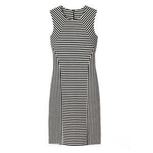 Joe Fresh Black and White Striped Body-con Dress Size Small